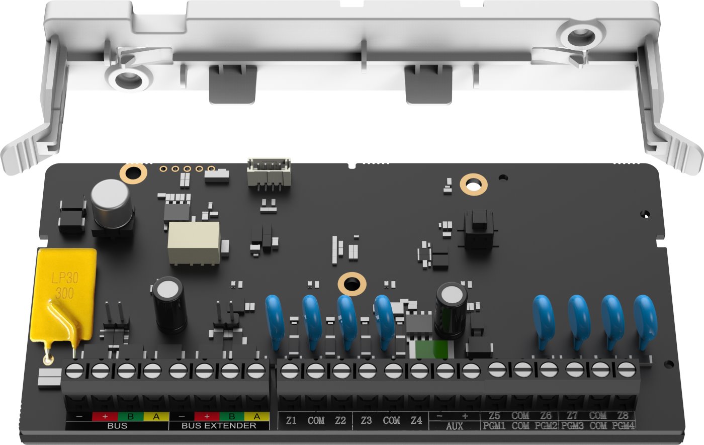 Hikvision AX PRO Bus input expander, 8 zone inputs, 4 PGM outputs, board only