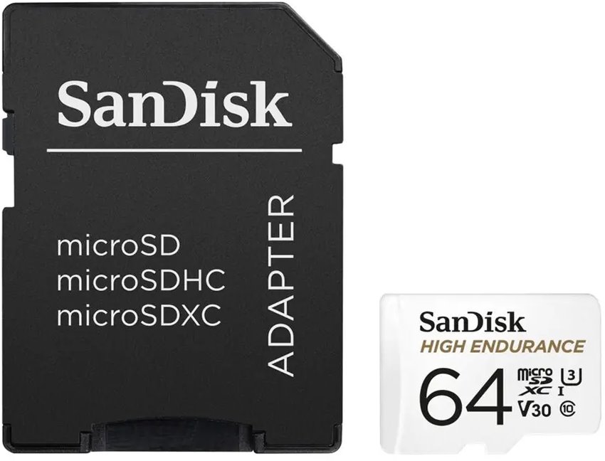 SanDisk High Endurance Micro SDXC 64GB + SD adapter