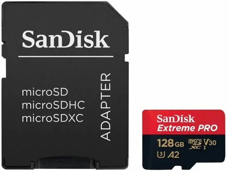 SanDisk Extreme PRO Micro SDXC 128GB + SD adapter