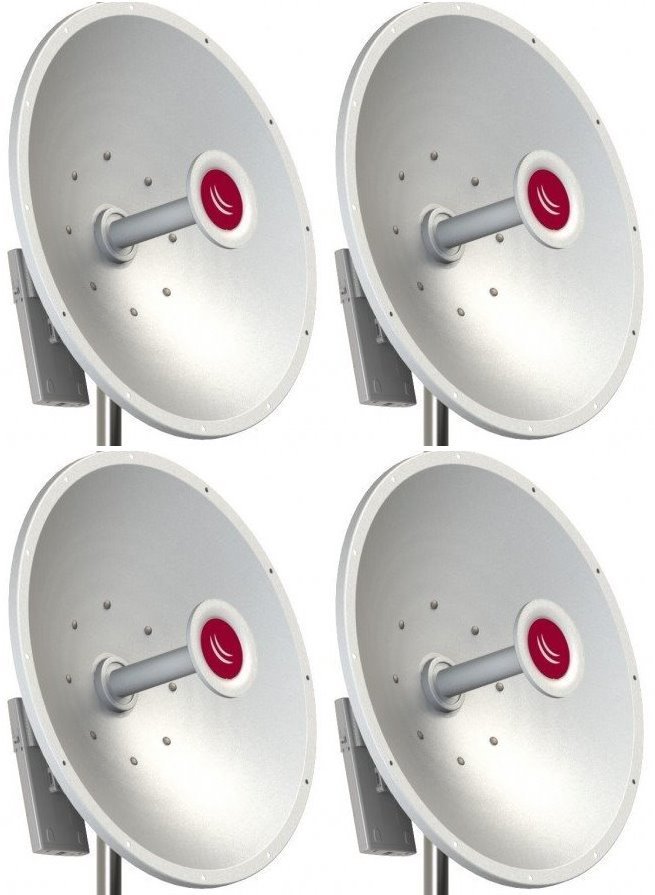 MikroTik MTAD-5G-30D3-PA, mANT30, 30dBi Parabolic Dish antenna Dual 5GHz, 2x RPSMA, precision aligmnent mount - 4 PACK