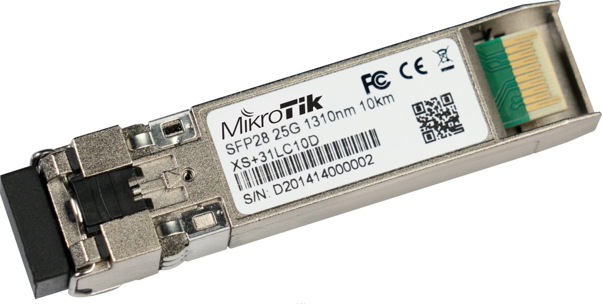 MikroTik 1/10/25G SFP/SFP+/SFP28 optical module XS+31LC10D, SM, 10km, 1310nm