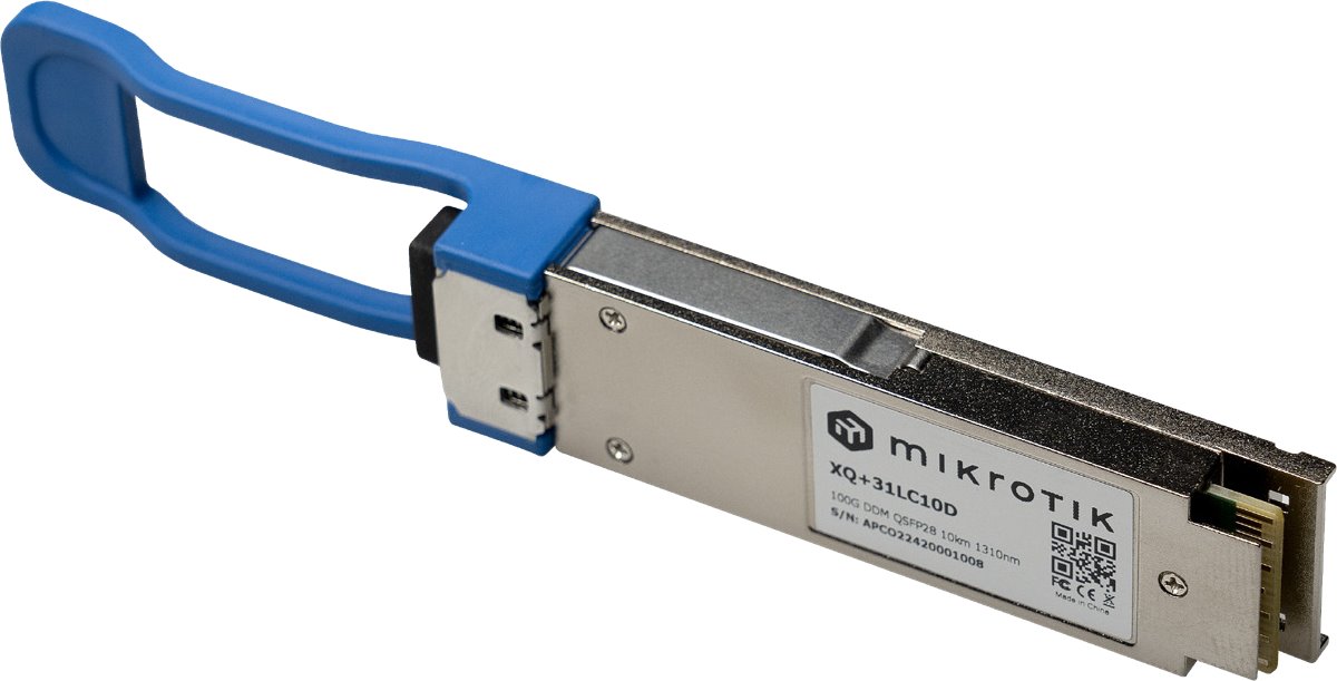 MikroTik 100G QSFP28 optical module XQ+31LC10D, SM, 10km