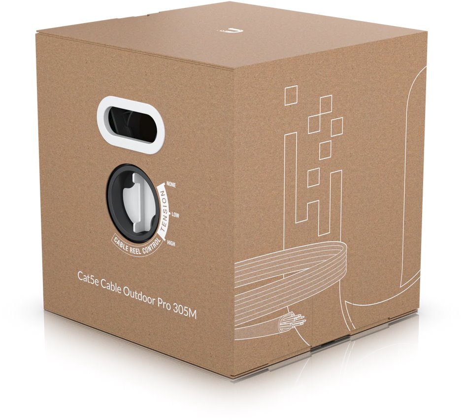 Ubiquiti UACC-Cable-C5e-Outdoor-Pro-305M-W, UniFi outdoor cable, Cat5e, 305m