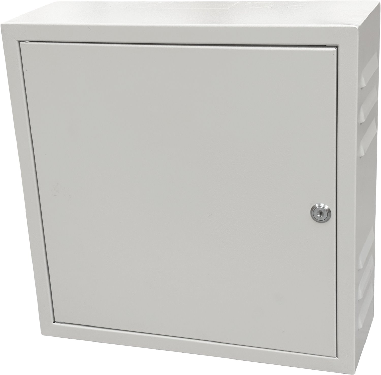 Conexpro wall mounting box 400x400x140, ventilation, gray