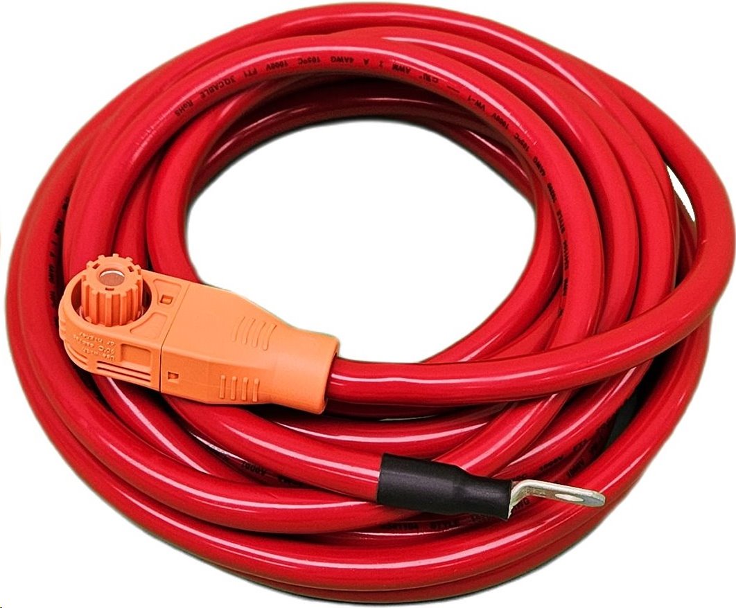 DEYE power cable for battery BOS-G, 5m, red
