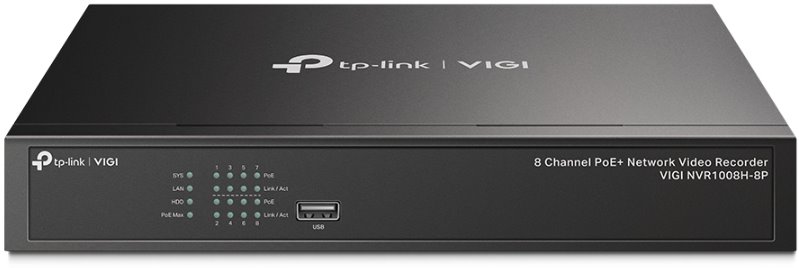 TP-Link VIGI NVR1008H-8P NVR, 8 channels, 8x PoE