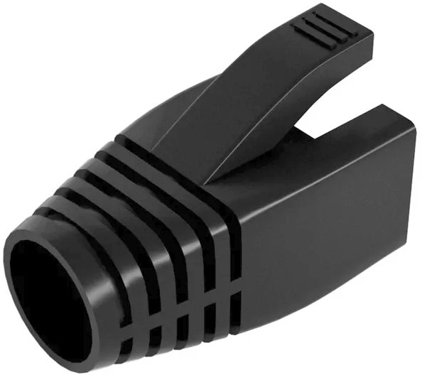 Conexpro protective cap for RJ45 with cut, black