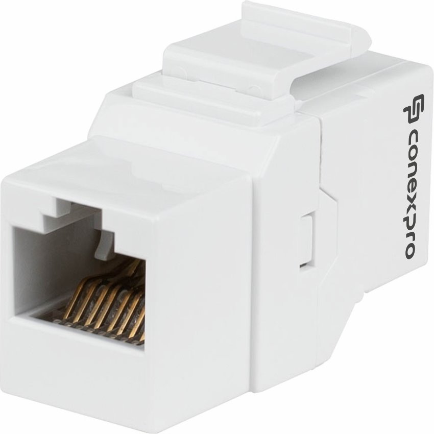 Conexpro keystone coupler UTP, CAT6, RJ45, white