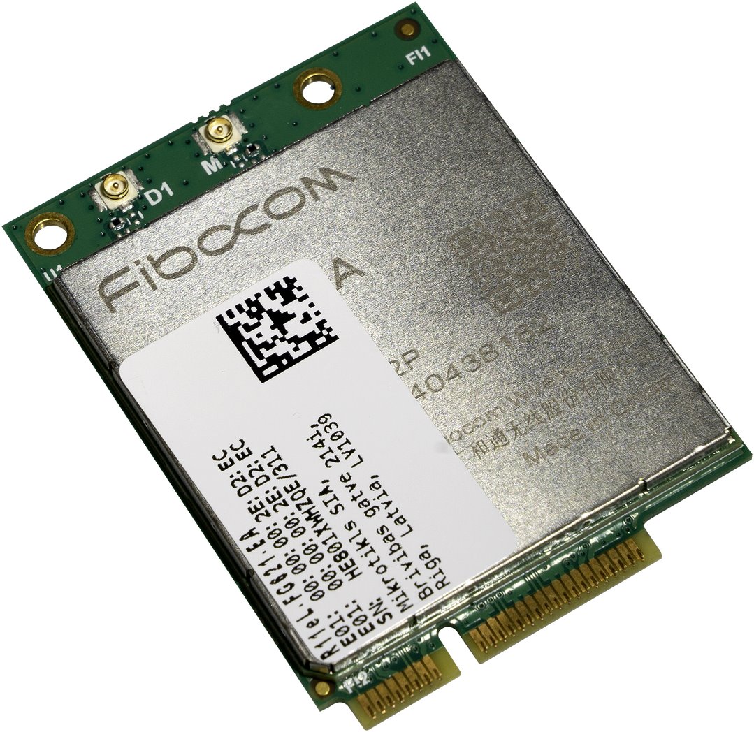 MikroTik R11eL-FG621-EA miniPCi-e card, 3G/LTE, 2x u.Fl