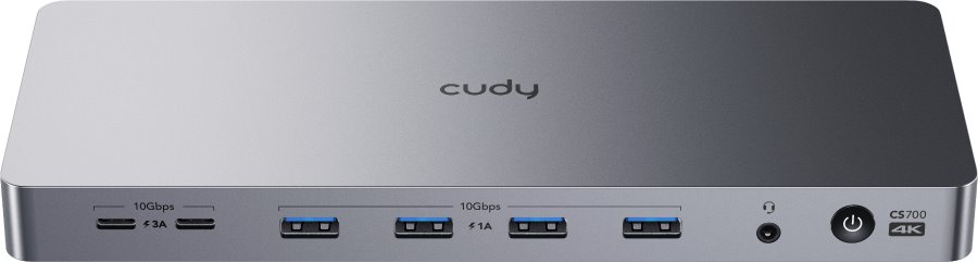 Cudy CS700 Docking station 13in1, USB-C, 2x 4K, 100W PD