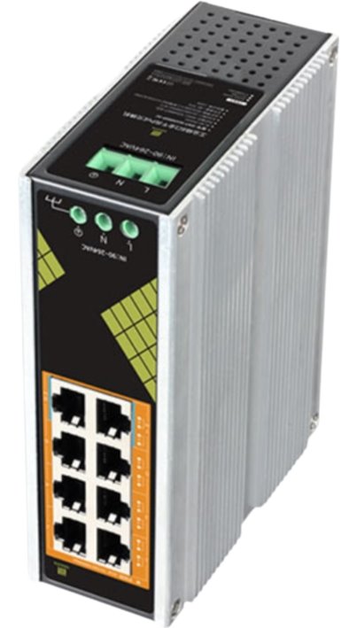 Conexpro GNT-IG1008GP-AC, Industrial PoE switch for DIN rail, 8x LAN, 8x PoE