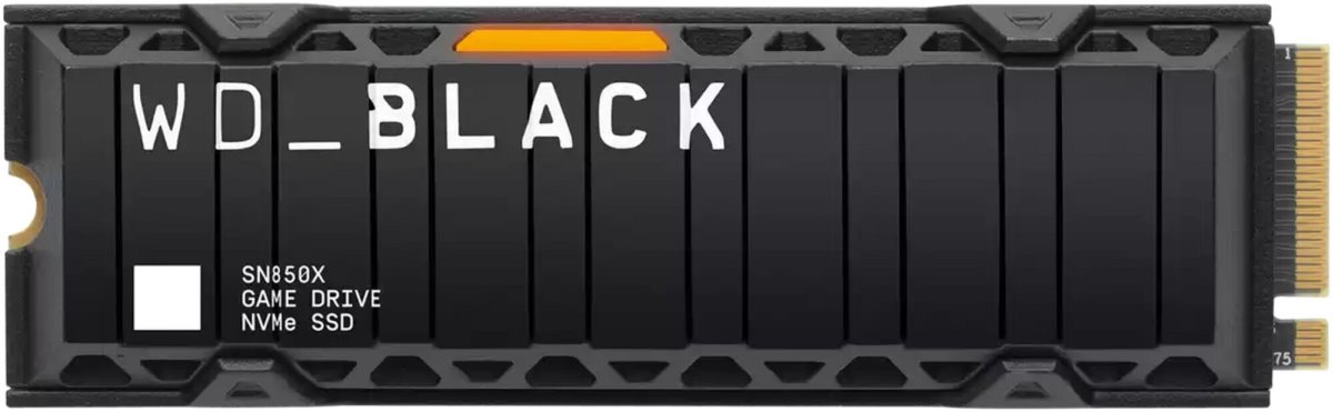 WD Black SN850X NVMe SSD, M.2, heatsink, 1TB