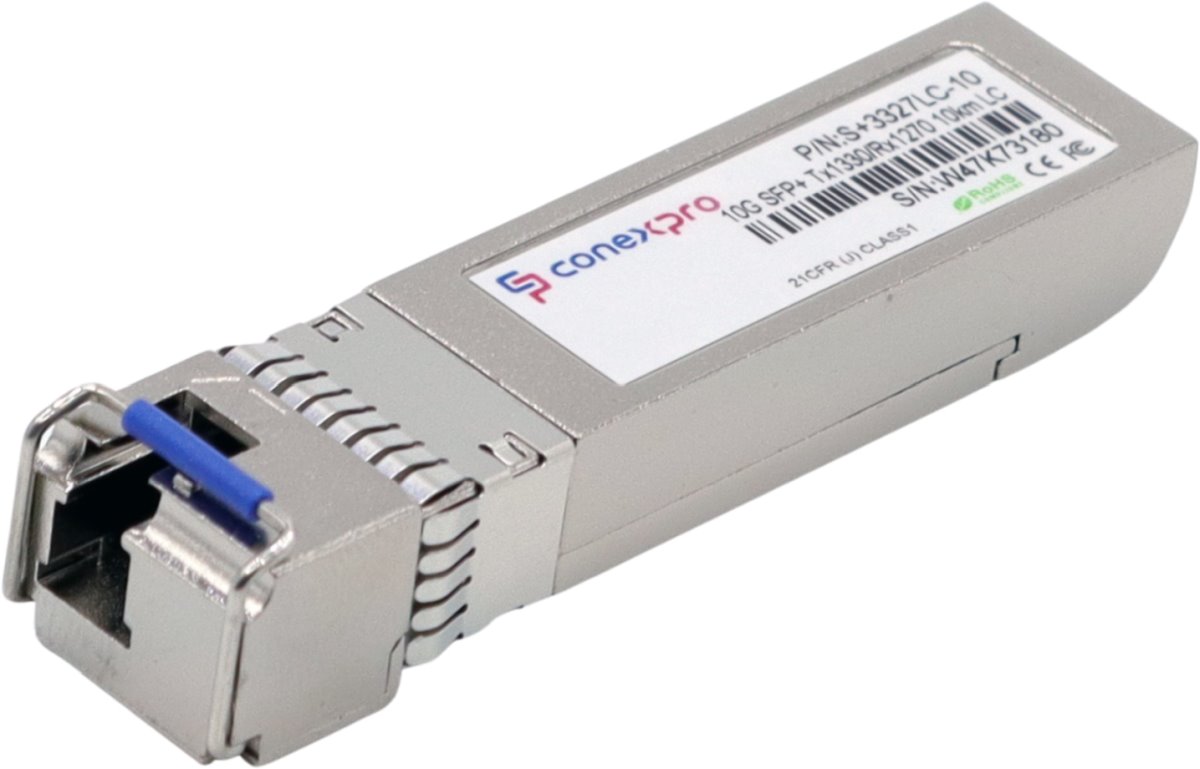 Conexpro 10G SFP+ optical module, WDM/BiDi, SM, Tx1330/Rx1270nm, 10km, 1x LC, DDM