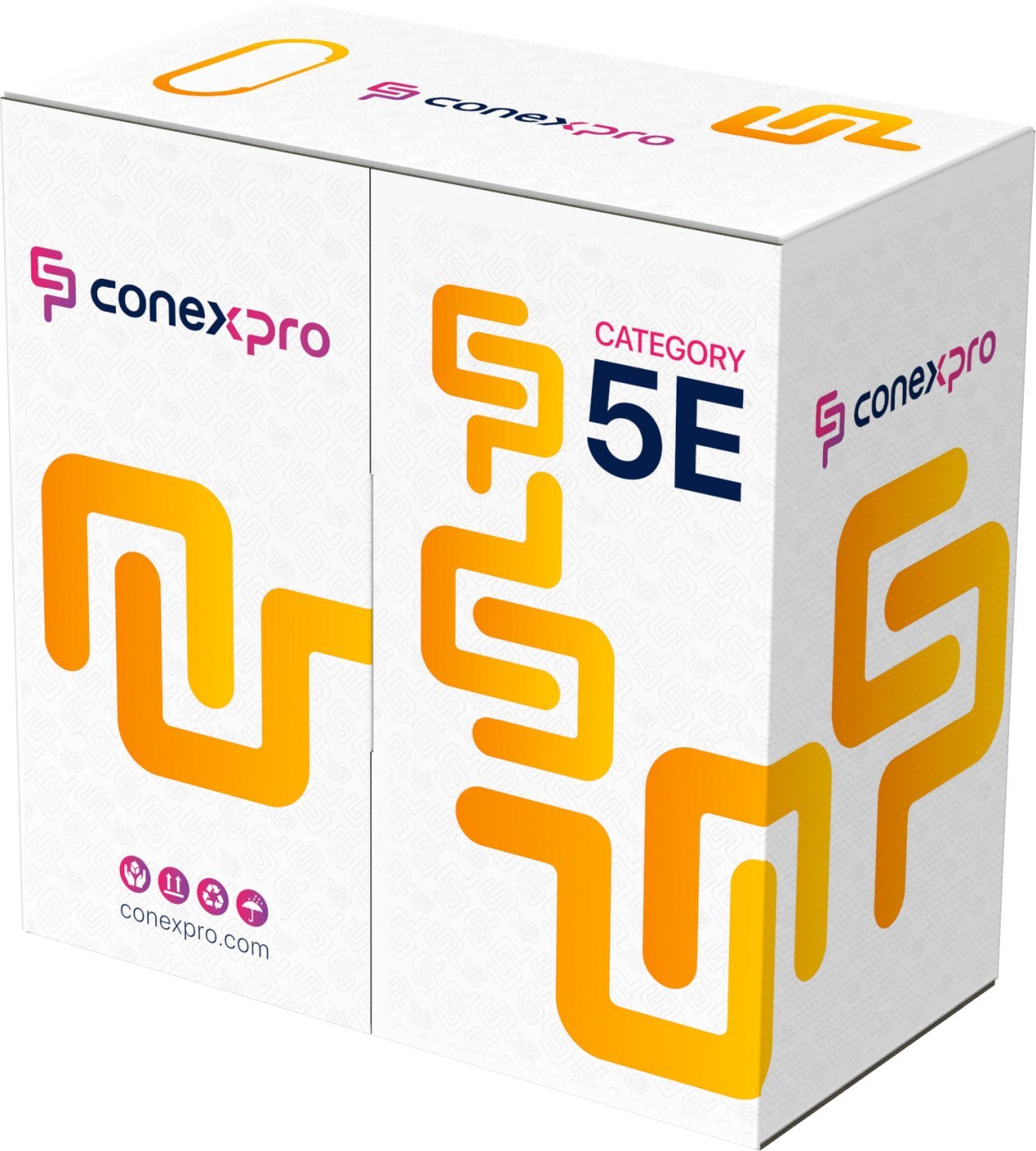 Conexpro FTP cable outdoor, CAT5e, PE, 24 AWG, 305m, black