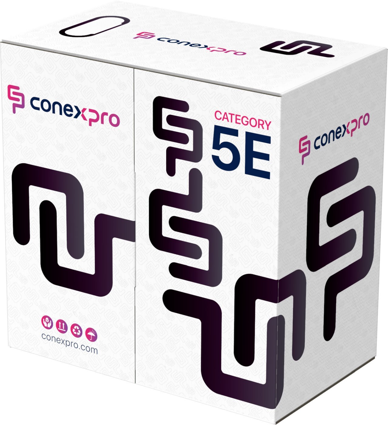 Conexpro UTP cable outdoor, CAT5e, PE, 24 AWG, 305m, black