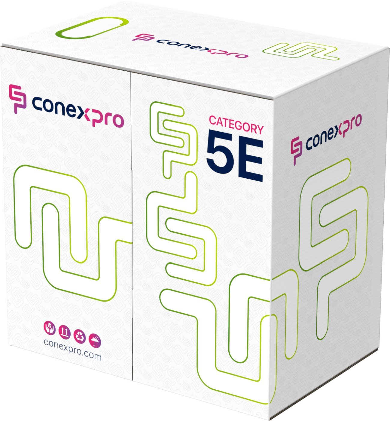 Conexpro UTP cable economy, CAT5e, PVC, 24 AWG, 305m, gray