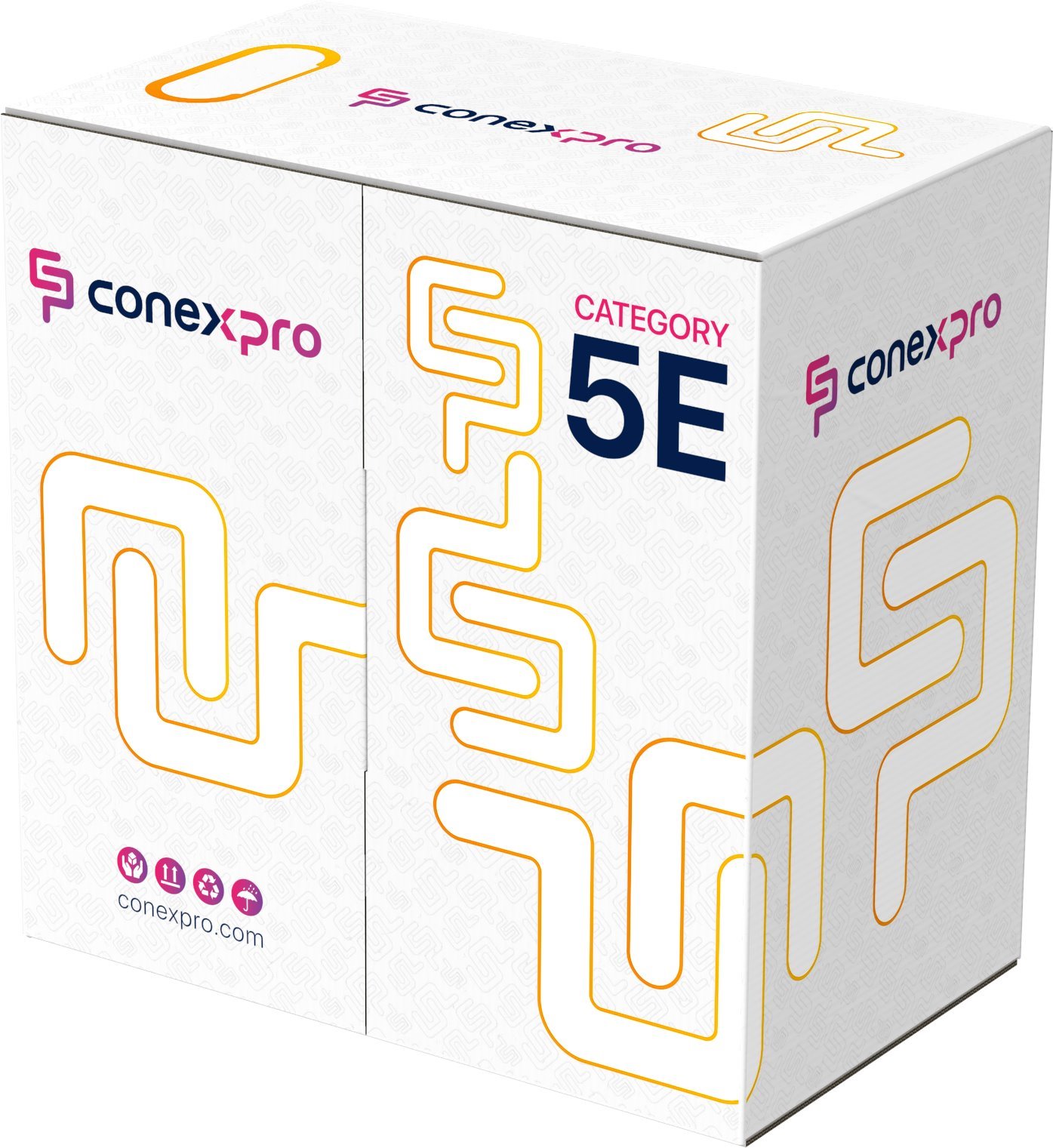 Conexpro FTP cable economy outdoor, CAT5e, PE, 24 AWG, 305m, black