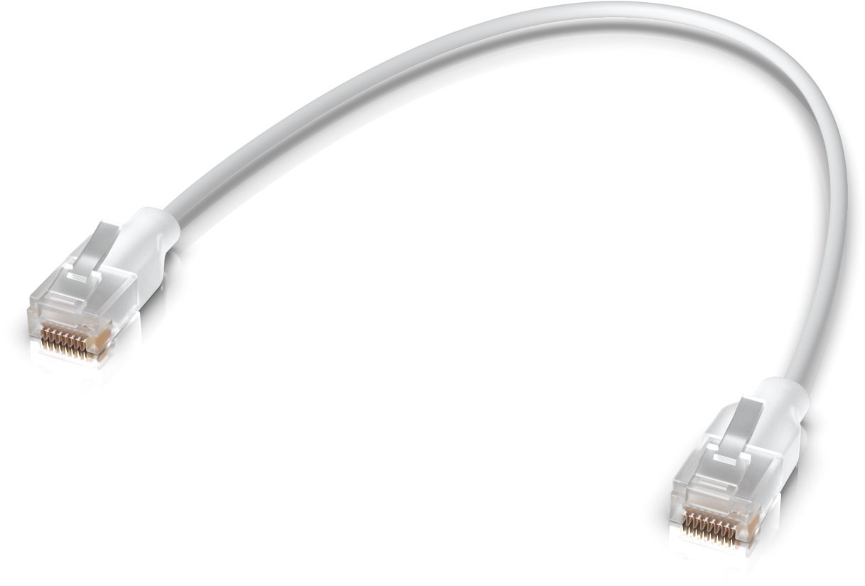 Ubiquiti UniFi Etherlighting patch cable, 15cm, Cat6, white, 24 pack