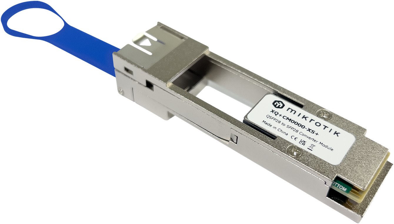 MikroTik XQ+CM0000-XS+ Adapter from QSFP28(100G) to SFP28(25G)