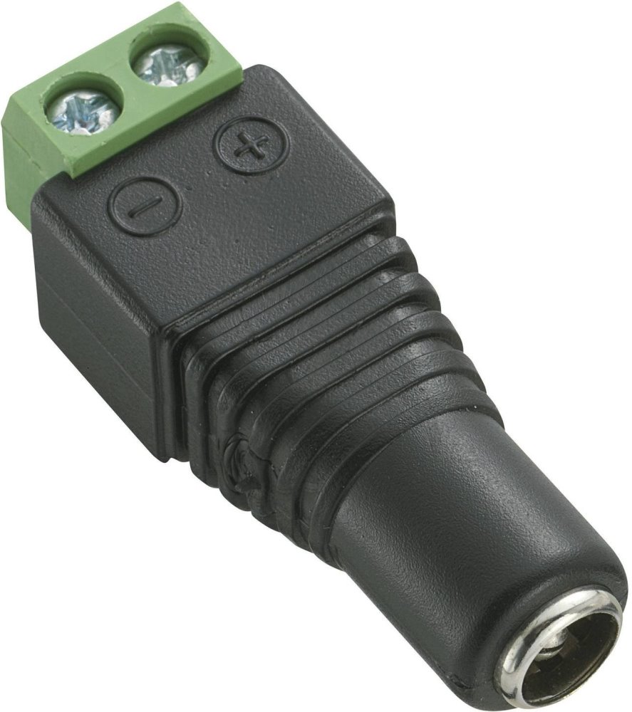 Conexpro DC power connector socket 2.1x5.5 mm with terminal block