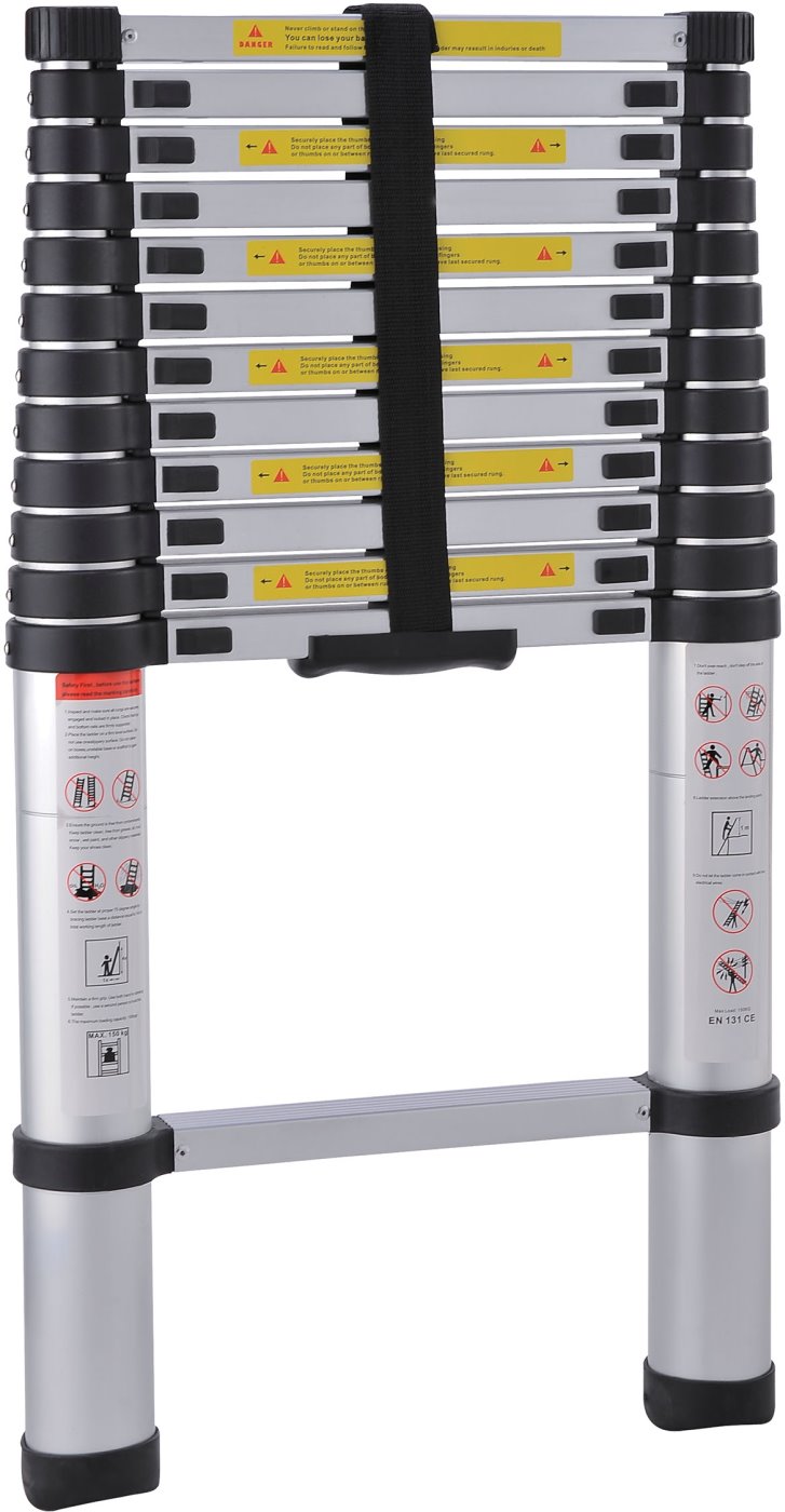 G21 Telescopic aluminum ladder GA-TZ13-3,8M