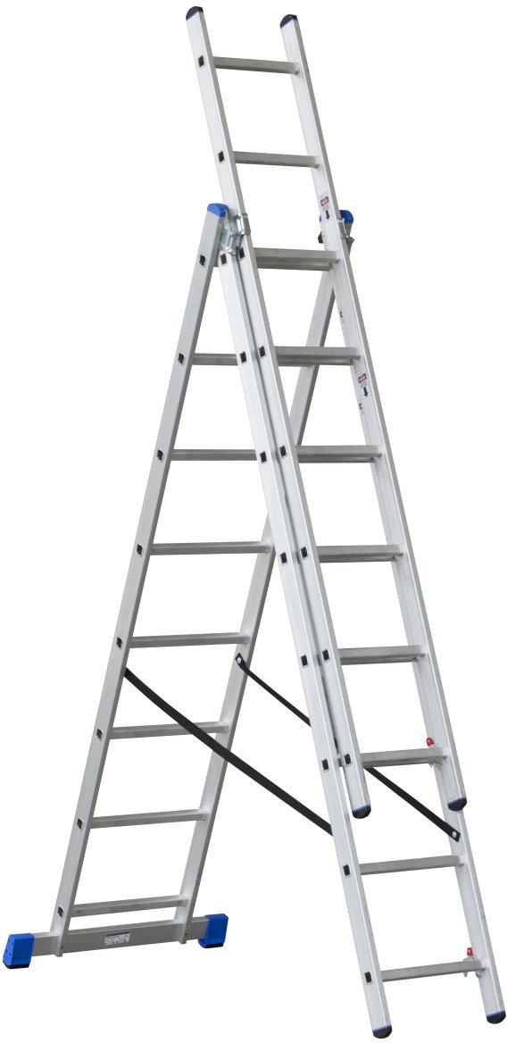 G21 Ladder three-part 5,1m 3x8 rungs