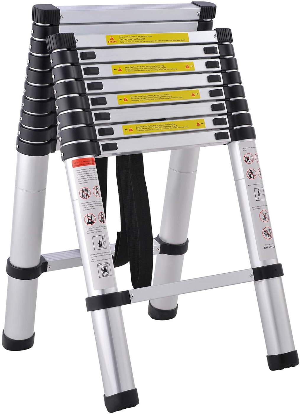 G21 Telescopic aluminum ladder and stepladder G21 GA-TZ9+11-3,2M
