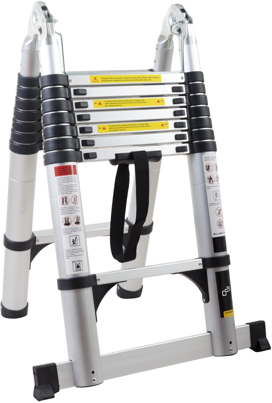 G21 Telescopic aluminum ladder and stepladder GA-TZ16-5M