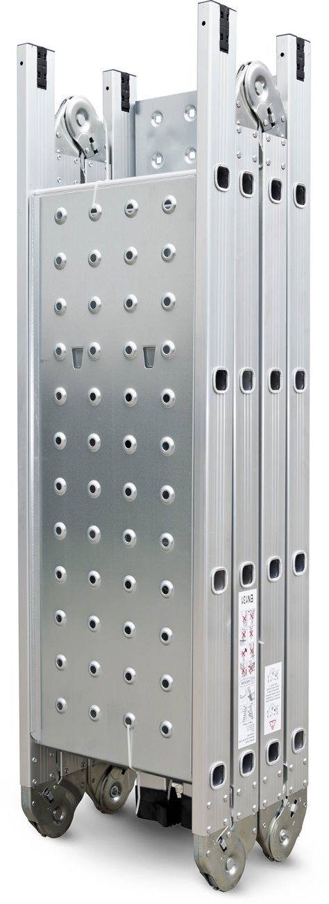 G21 Multifunctional aluminium stepladder with base GA-SZ-4x4-4,6M