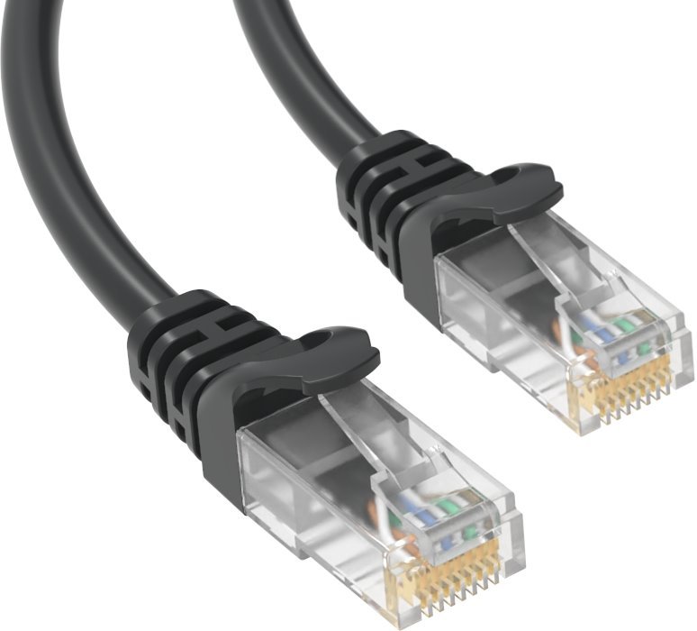 Conexpro patch cable UTP, CAT6, 0.25m, black