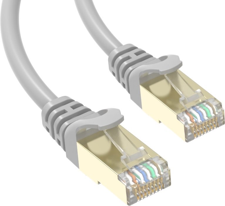 Conexpro slim patch cable STP, CAT6A, 10m, gray