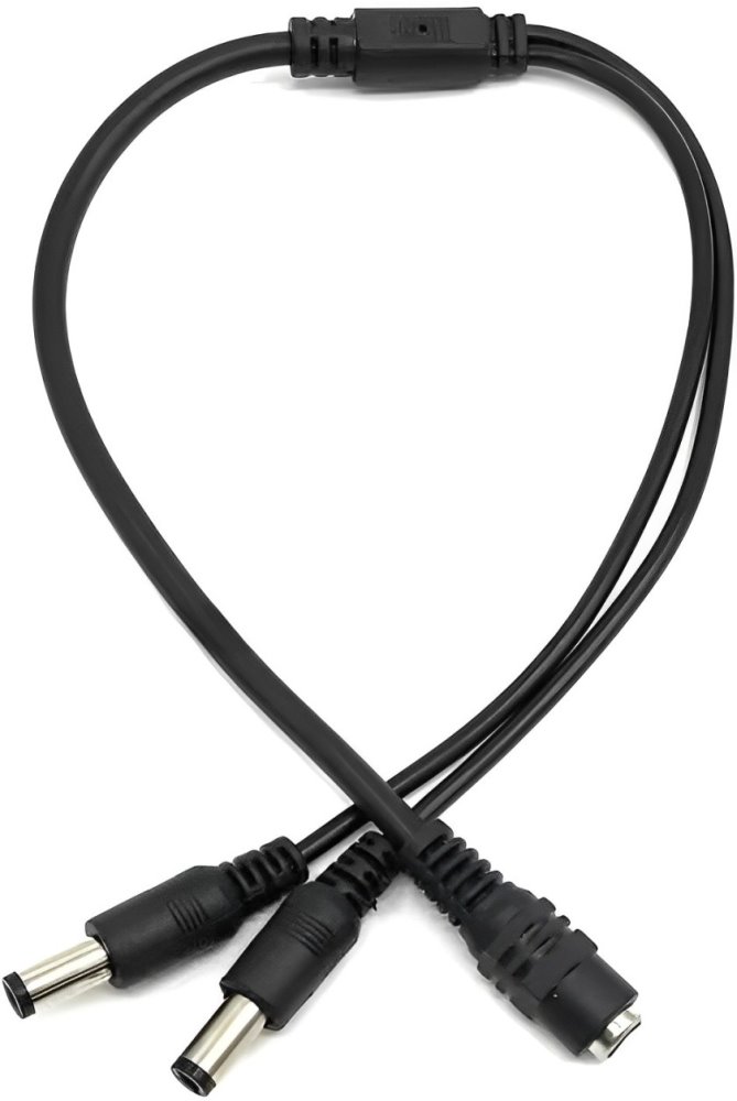 Conexpro DC power splitter, 2x male, 1x female