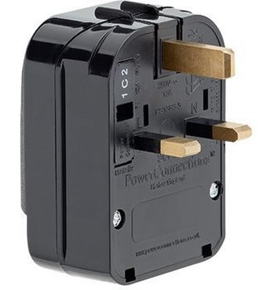 Conexpro plug adapter EU schuko to UK/IRL 13A - SCP3