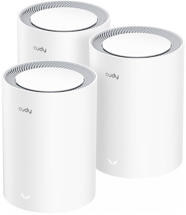 Cudy M3000 Wi-Fi 6 Mesh System, AX3000, 3 pack, white