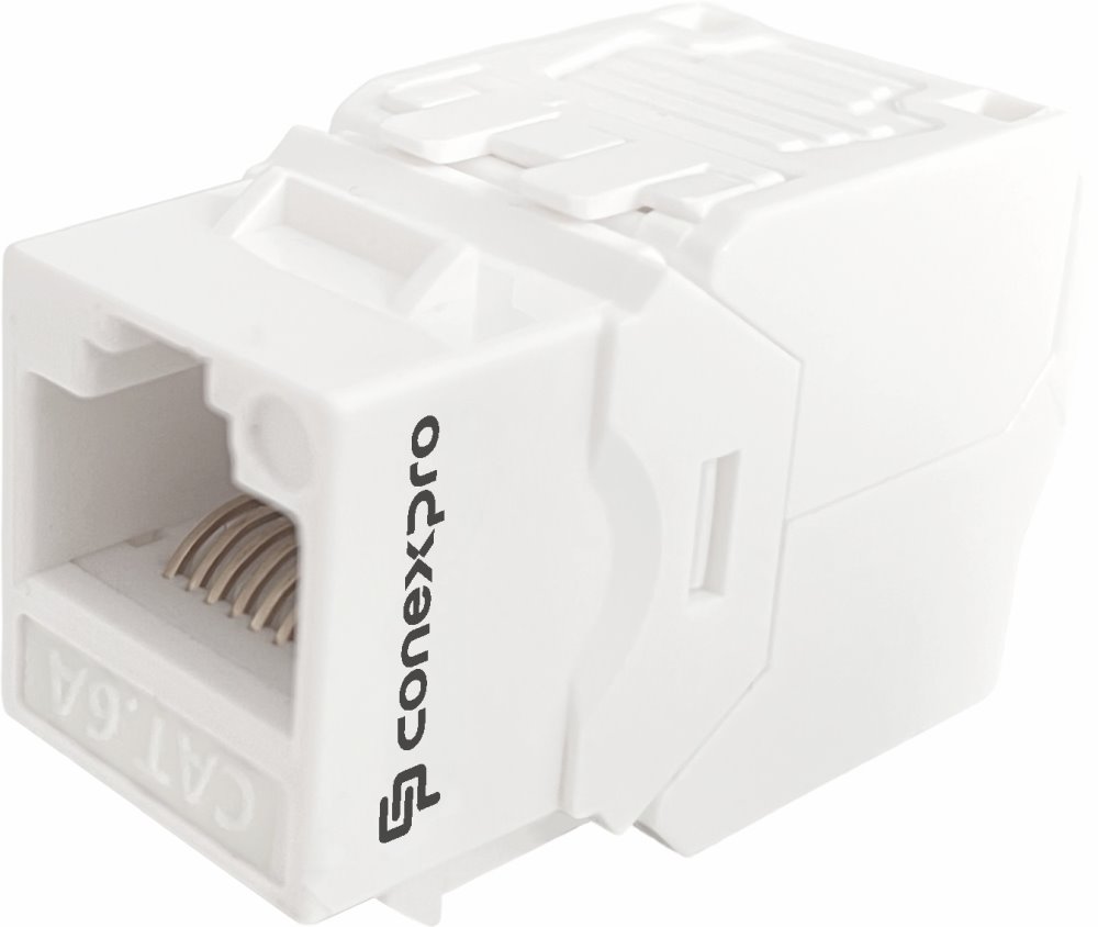 Conexpro toolless keystone UTP, CAT6A, white
