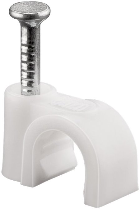 Conexpro cable clip 10mm white, 100 pcs