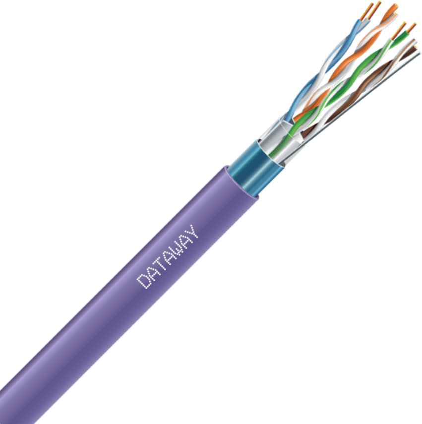 Dataway FTP cable, CAT6, LSZH, Dca, 500m, purple