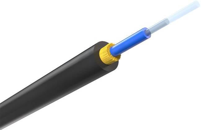 Dataway DROP optical cable, 1 fiber, SM, LSZH, G.657A1, Eca, 1000m