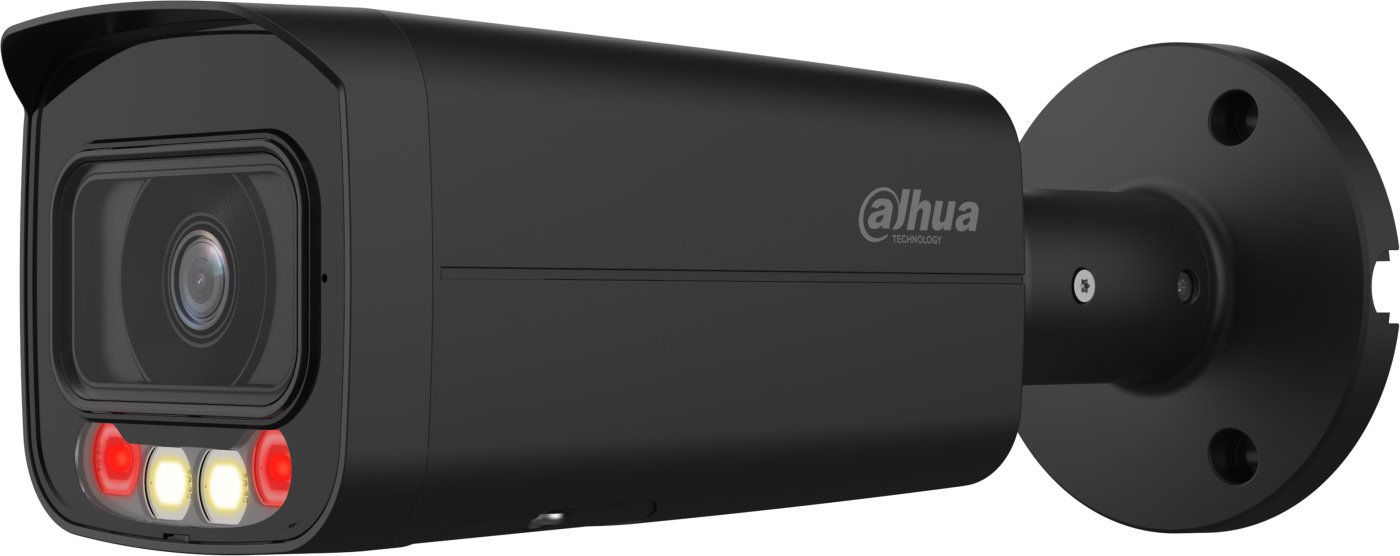 Dahua IP bullet camera IPC-HFW2449T-AS-IL-0360B-BLACK, 4Mpx, 3.6mm, Full-Color, SMD+, black