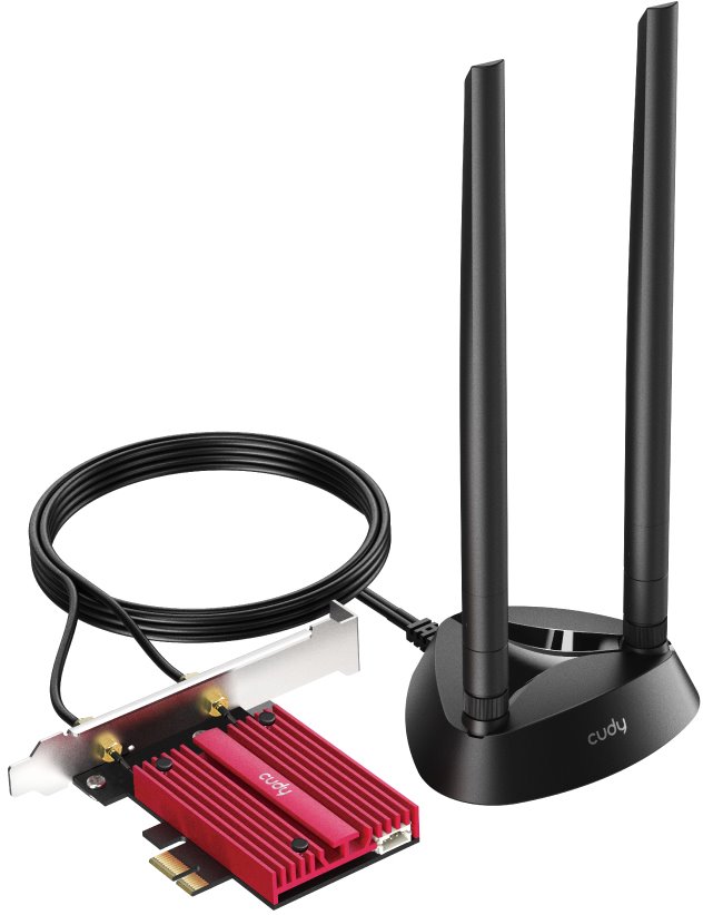 Cudy WE4000 Tri-Band Wi-Fi 6E and Bluetooth PCI express adapter, AX5400