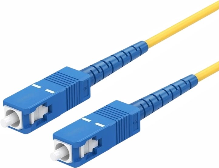 Conexpro fiber optic patch cord, SCupc/SCupc, Simplex, Singlemode 9/125, 2m