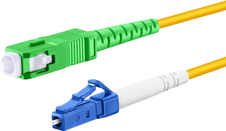 Conexpro fiber optic patch cord, LCupc/SCapc, Simplex, Singlemode 9/125, 2m