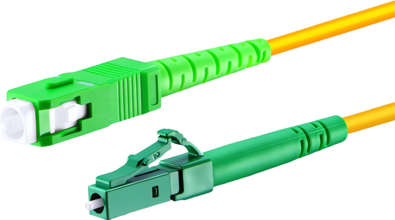 Conexpro fiber optic patch cord, LCapc/SCapc, Simplex, Singlemode 9/125, 1m