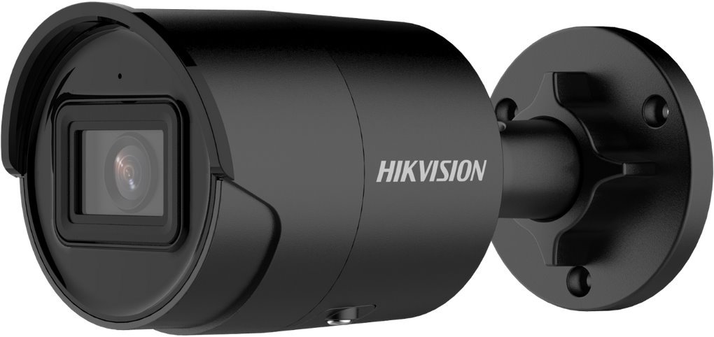 Hikvision IP bullet camera DS-2CD2083G2-IU(2.8mm)(BLACK), 8Mpx, 2.8mm, AcuSense, Black