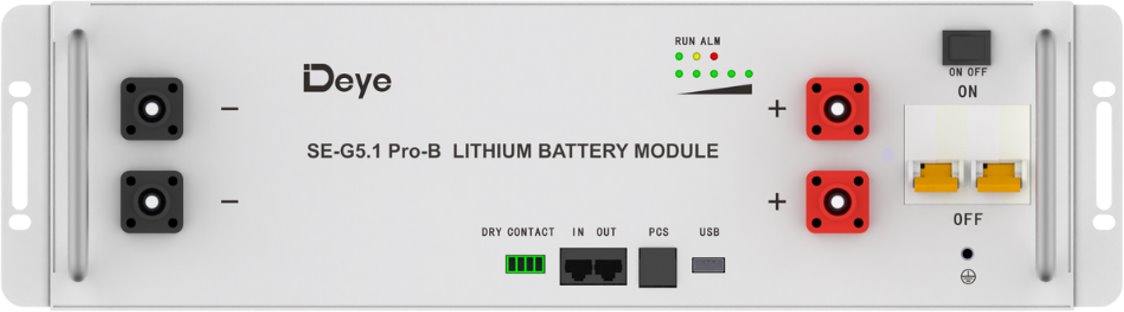 DEYE battery SE-G5.1 Pro-B, 5.12 kWh, LV, rackmount