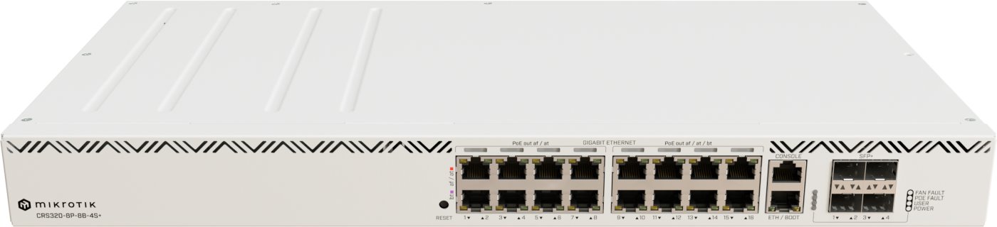 MikroTik Cloud Router PoE Switch CRS320-8P-8B-4S+RM, 550W