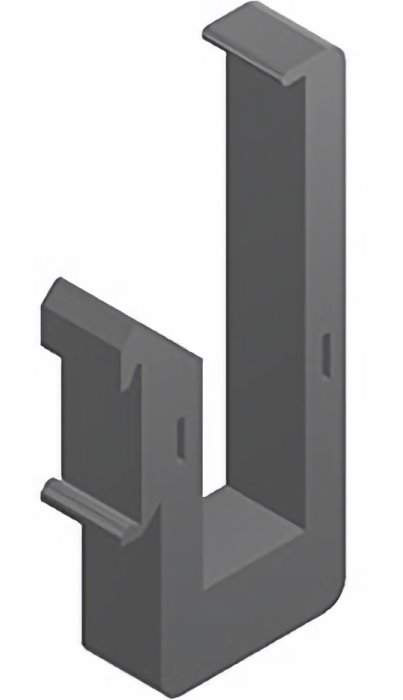 D-TPDIN100 DIN rail holder for TP-Link OC200, OC220, SF1005xx, SG105xx and SG1005xx, gray
