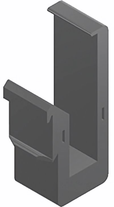 D-TPDIN158 DIN rail holder for TP-Link SG108xx, SF1006P, ER605 and RP108GE, gray