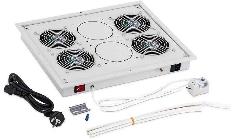 Triton ventilation unit with thermostat RAC-CH-X04-X3, 230V/60W, 4 fans, gray