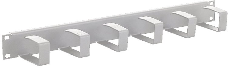 Triton cable management panel RAC-VP-X21-A1, 19", 1U, 6x hook 70x40mm, grey